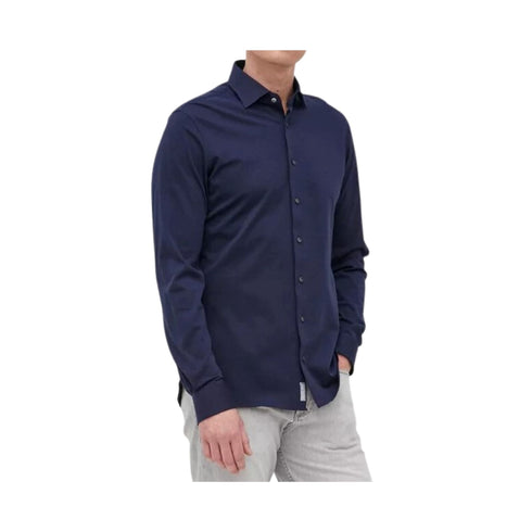 Camicia Uomo con collo all'italiana Blu Micheal Kors- Francavilla Moda